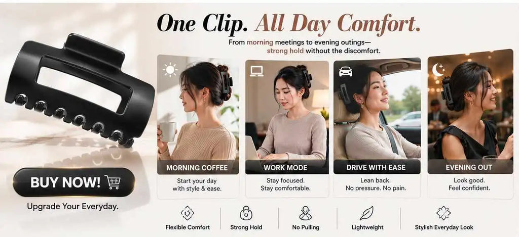 Flexible Hair Claw Clip