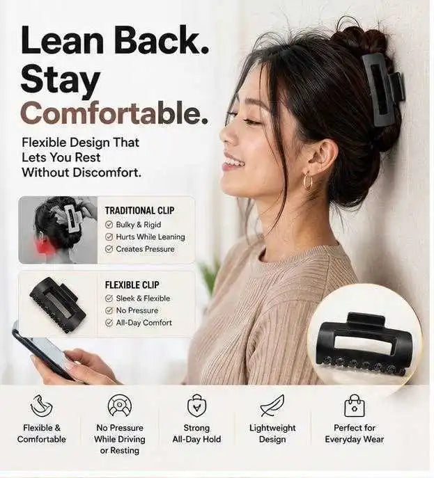 Flexible Hair Claw Clip