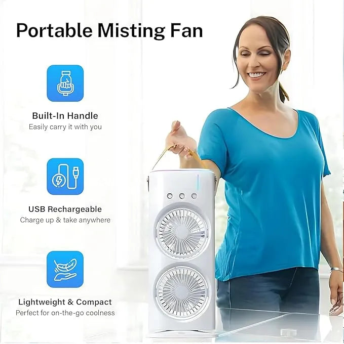 Portable Mini Air Cooling Fan – USB Rechargeable