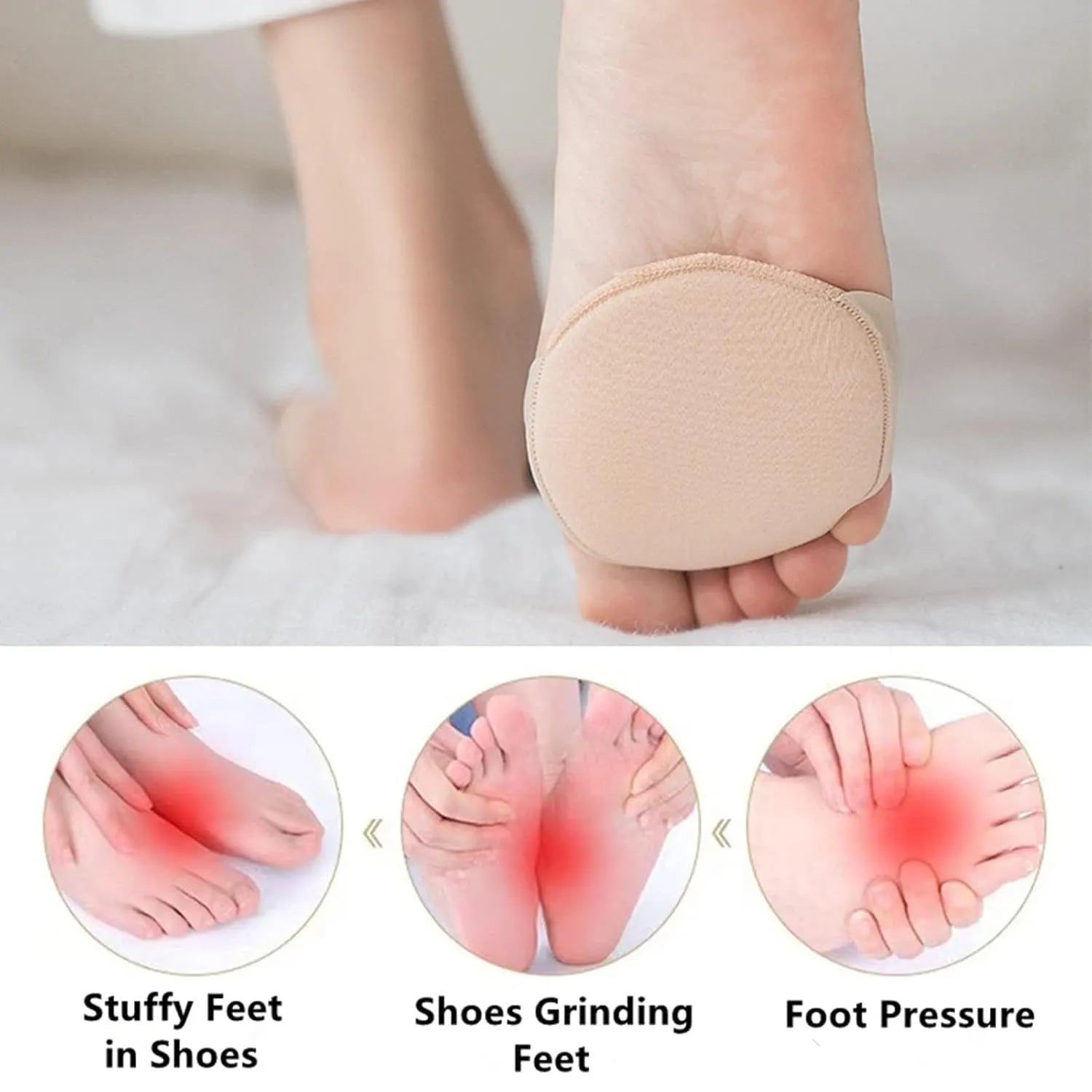 Invisible Forefoot Pads [Pack of 2 pairs]