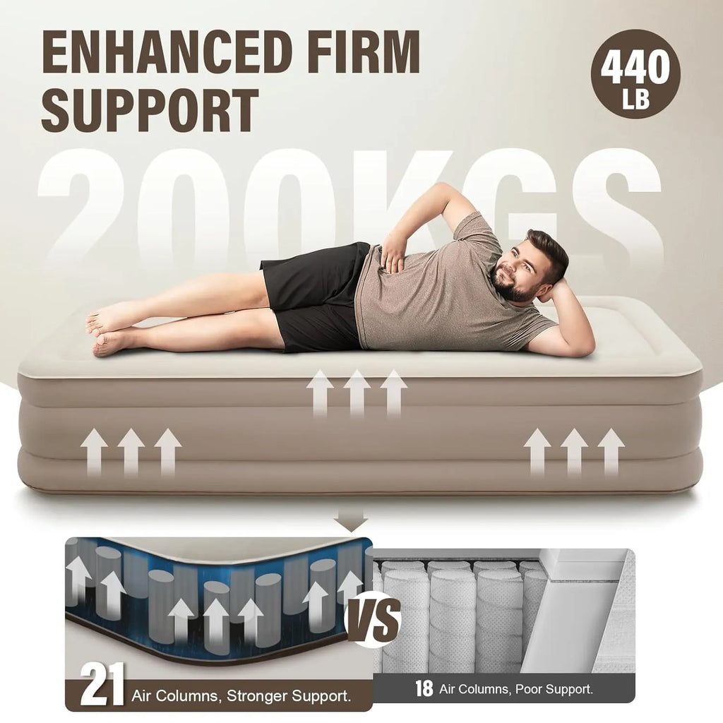 Inflatable Bed – Portable Air Mattress for Home & Travel